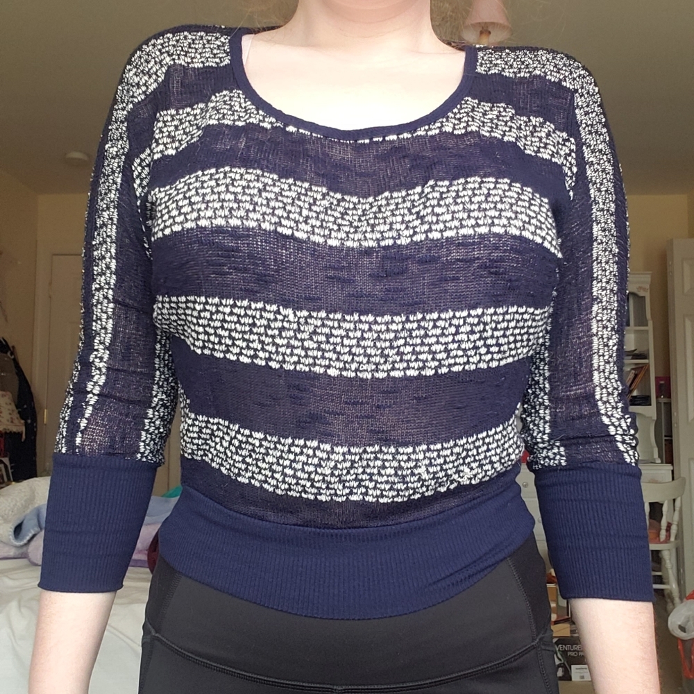 Striped Cropped Shirt